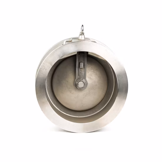 Clapet anti-retour à battant à plaque unique de type plaquette en acier moulé